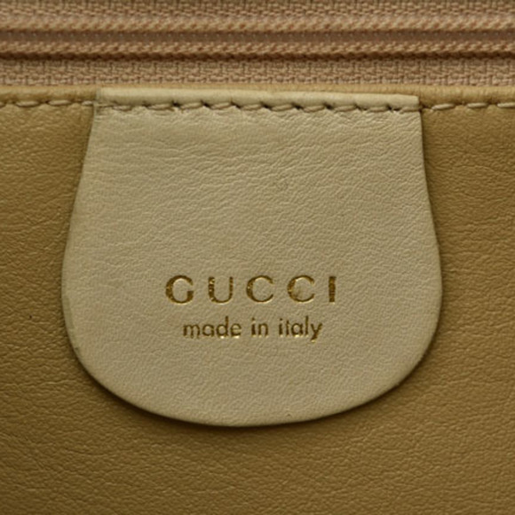 Gucci handbag shoulder bag GUCCI 2way bamboo leather cream - Picture 11 of 15